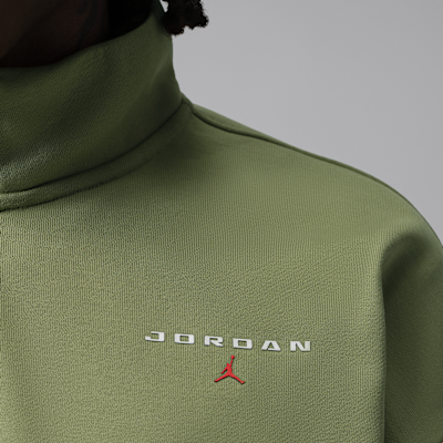 Jordan Flight Fleece Çeyrek Fermuarlı Erkek Üstü görsel 4