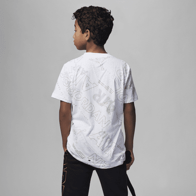 Jordan Golden Flight-T-shirt med print til større børn