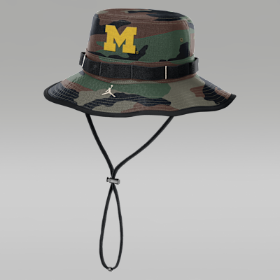 Michigan 2025 Military Appreciation Boonie Men's Jordan Brand Dri-FIT College Bucket Hat
