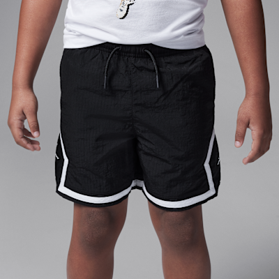 Shorts para la alberca de tejido Woven Diamond para niños talla pequeña Jordan