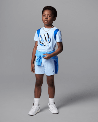 Детские шорты Jordan Little Kids' Bball Fire Mixed 2-Piece Shorts Set