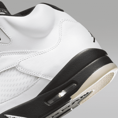 Air Jordan 5 Retro 'White and Black' Men's Shoes