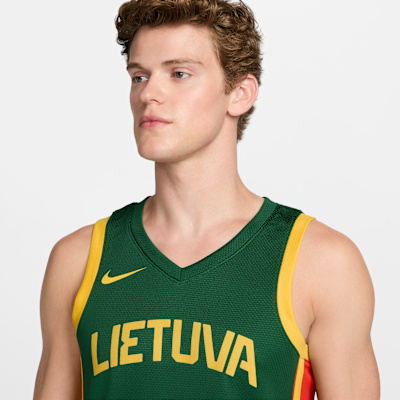 Lithuania Limited Road Men's Nike Basketball Jersey