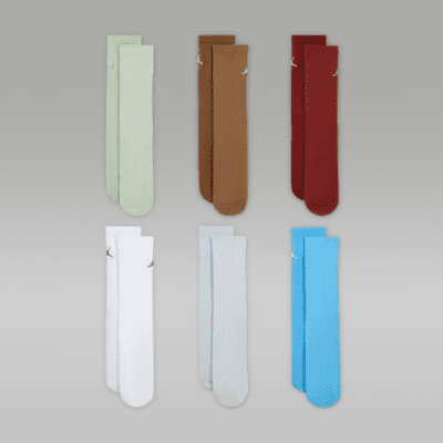 Jordan Everyday Essentials Big Kids' Crew Socks (6 Pairs)