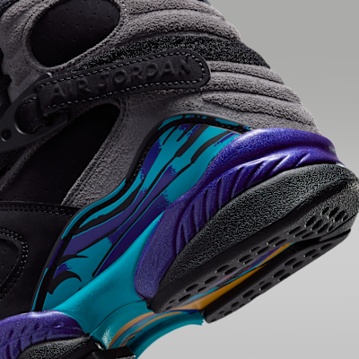 Air Jordan 8 Retro "Aqua" Big Kids' Shoes
