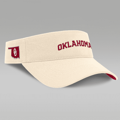 Visera universitaria marca Jordan Dri-FIT ajustable para hombre Oklahoma Sooners Primetime Ace