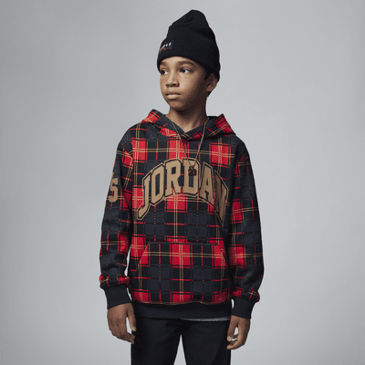Brooklyn Fleece Plaid Pullover Hoodie