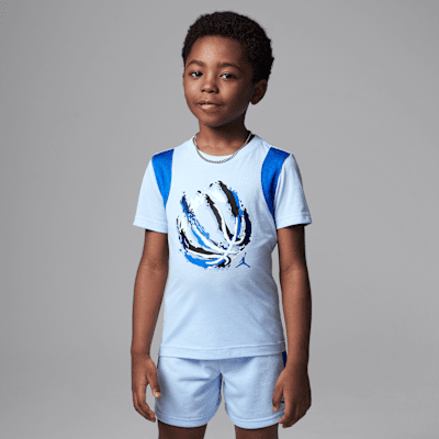 Jordan Little Kids' Bball Fire Mixed 2-Piece Shorts Set