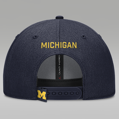 Michigan On-Field Rise Gameday Men's Jordan Brand Dri-FIT College Trucker Adjustable Hat