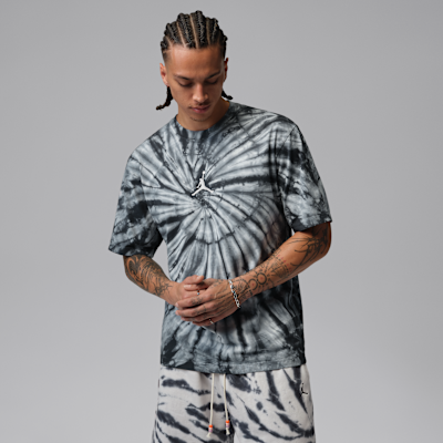 Jordan Brooklyn เสื้อยืดลายมัดย้อมผู้ชายสำหรับเทศกาล