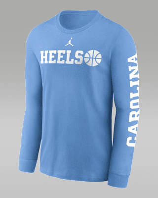 Мужская футболка North Carolina Tar Heels Basketball Icon Jordan College Long-Sleeve для баскетбола