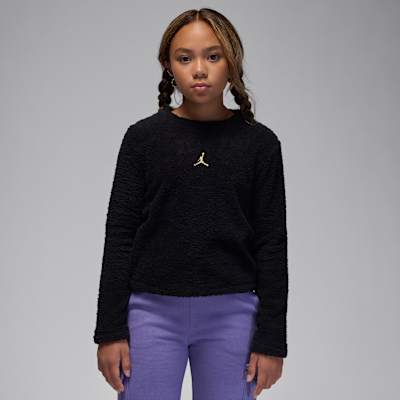 Jordan Mountainside Big Kids' Bouclé Crew