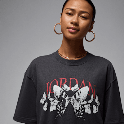 T-shirt oversize con grafica Jordan – Donna