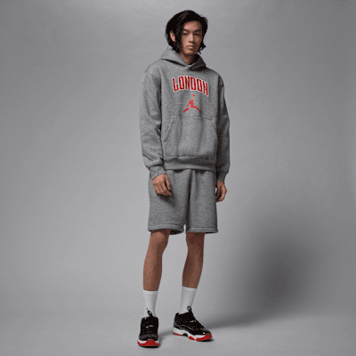 Felpa pullover in fleece con cappuccio London Jordan – Uomo