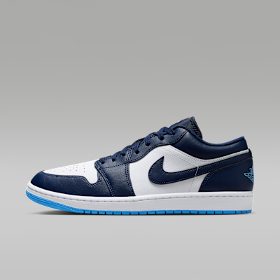 Jordan 1 Low Men Sneakers - Midnight Navy White University Blue