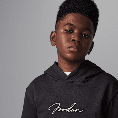 Sudadera con gorro sin cierre de tejido Fleece para niños talla grande Jordan MVP