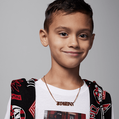 Playera MJ Photo Jordan para niño talla pequeña