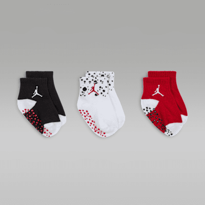 Jordan Speckle Gripper-crewstrømper til babyer (3 par)