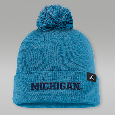 Michigan Primetime Campus Toned Men's Jordan Brand College Cuffed Pom Beanie
