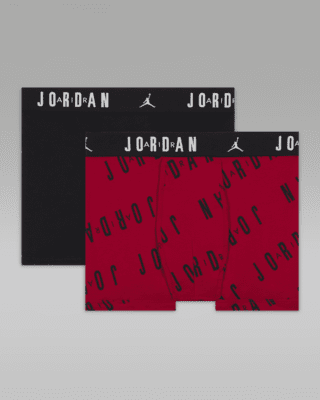 Детские  Jordan Dri-FIT Cotton Essentials Big Kids' Flight Boxer Briefs (2-Pack)