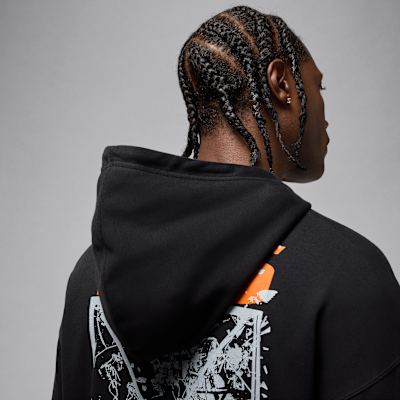 Felpa pullover oversize con cappuccio Jordan Brooklyn – Uomo