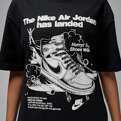 Playera con gráfico oversized para mujer Jordan