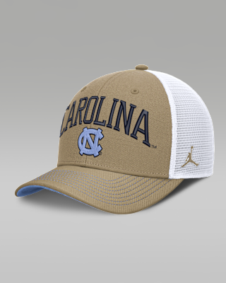 Женские North Carolina Primetime Arched Jordan Brand Dri-FIT College Trucker Adjustable Hat