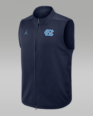 Мужская безрукавка North Carolina Victory Jordan Brand Therma-FIT College Full-Zip Vest