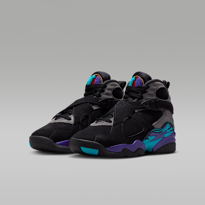 Air Jordan 8 Retro "Aqua" Big Kids' Shoes