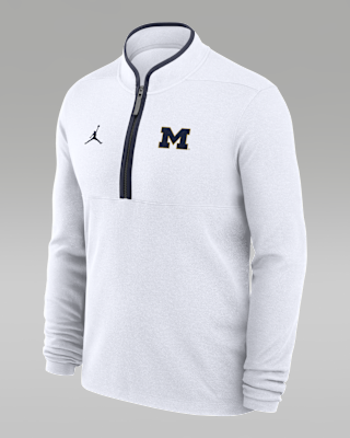 Мужские  Michigan Victory Jordan Brand Dri-FIT College 1/2-Zip Long-Sleeve Top
