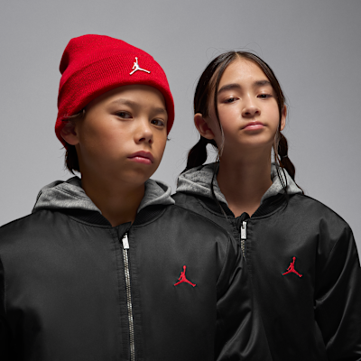 Jordan Bomberjack met capuchon en groot logo voor kids