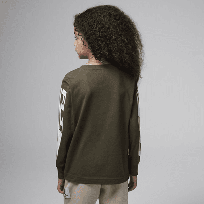 Playera de manga larga Flight para niños talla pequeña Jordan MVP