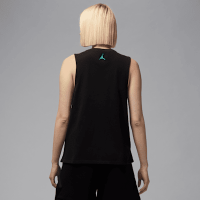 Playera sin mangas con gráficos para mujer Jordan