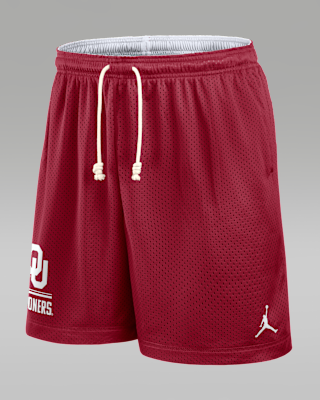 Мужские шорты Oklahoma Courtside Jordan Brand Dri-FIT College Reversible Shorts