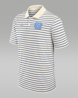 Мужские  North Carolina Striped Jordan Brand Dri-FIT College Polo