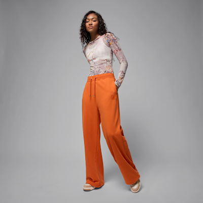 Pantalon à ourlet ouvert en molleton Jordan Flight Fleece pour femme
