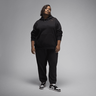 Jordan Flight Fleece Women's Satin-Lined Pullover Hoodie (Plus Size)