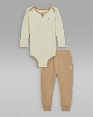 Детские  Jordan Baby (6-12M) 2-Piece Rib Nep Bodysuit Set