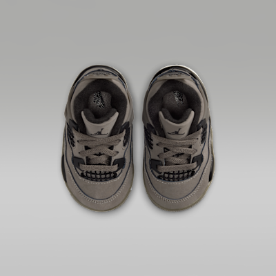 Jordan 4 Retro "Cave Stone and Black" Baby/Toddler Shoes