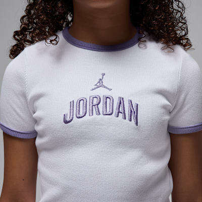 Jordan Older Kids' Semi-Cropped Ribbed T-Shirt