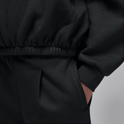 Sudadera de cuello redondo de tejido Fleece plisada para niños talla pequeña Jordan Jumpman Club