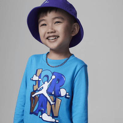 Jordan Lil' Champ Printed Long Sleeve Tee and Pants Set Toddler 2-Piece Set