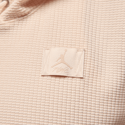 Jordan Flight Fleece Waffle Saten Astarlı Kadın Kapüşonlu Üstü