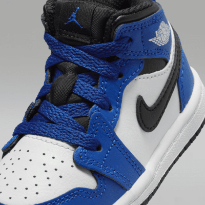 Jordan 1 Mid Schuh für Babys und Kleinkinder