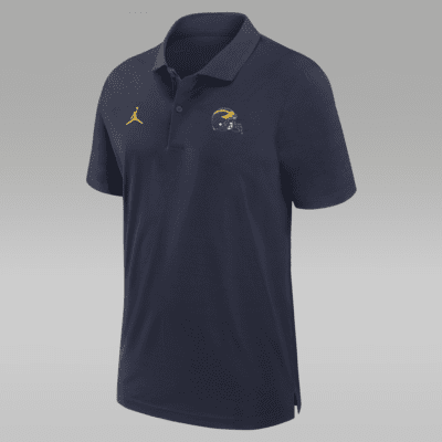 Polo universitario Jordan Dri-FIT para hombre Michigan Wolverines Sideline