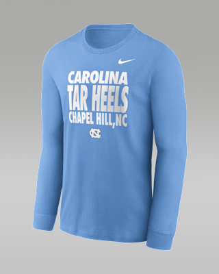 Мужская футболка North Carolina Sideline Slogan Jordan Brand Dri-FIT College Long-Sleeve