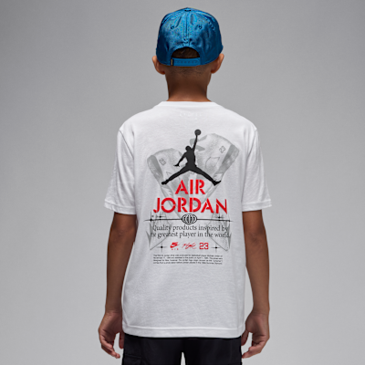 Jordan Big Kids' AJ5 Fire REd Tour T-Shirt