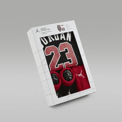 Jordan 3-Piece Mesh Jersey Bodysuit Box Set Baby 3-Piece Bodysuit Box Set