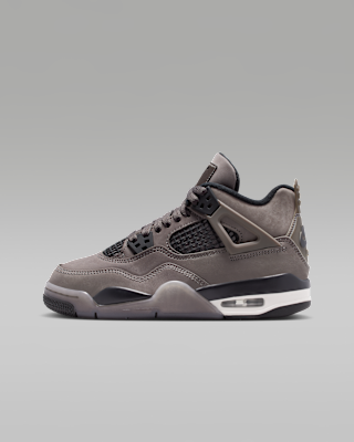 Детские кроссовки Air Jordan 4 Retro "Cave Stone and Black" Big Kids'