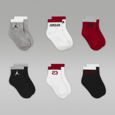 Jordan Baby (12–24) Legacy Ankle Gripper Socks (6 Pairs). Nike DK